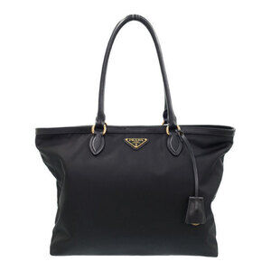 Prada Tessuto Vela Tote Shoulder Bag Black